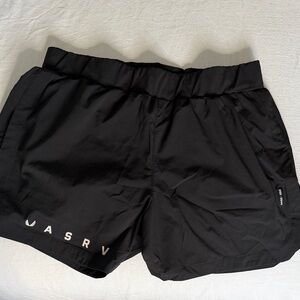 ASRV Men's Black Running Shorts